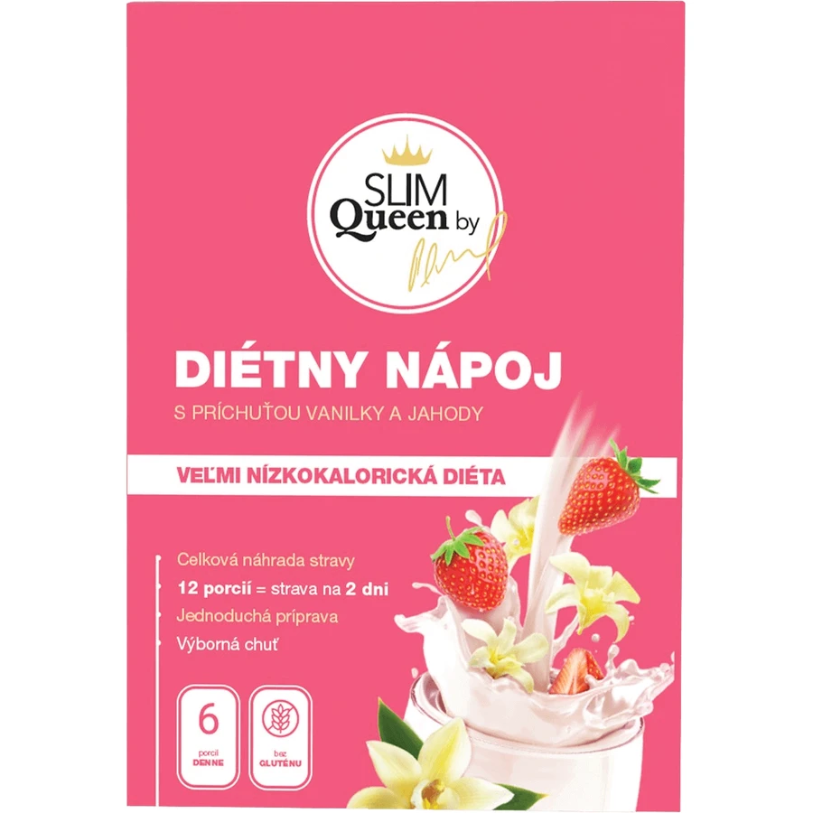 SLIM Queen Дієтичний напій, ваніль та полуниця 12 х 32 г: ціни та характеристики