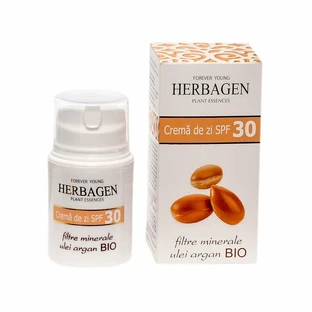 Денний крем з мінеральними фільтрами та аргановою олією Bio SPF 30, 50 г, Herbagen