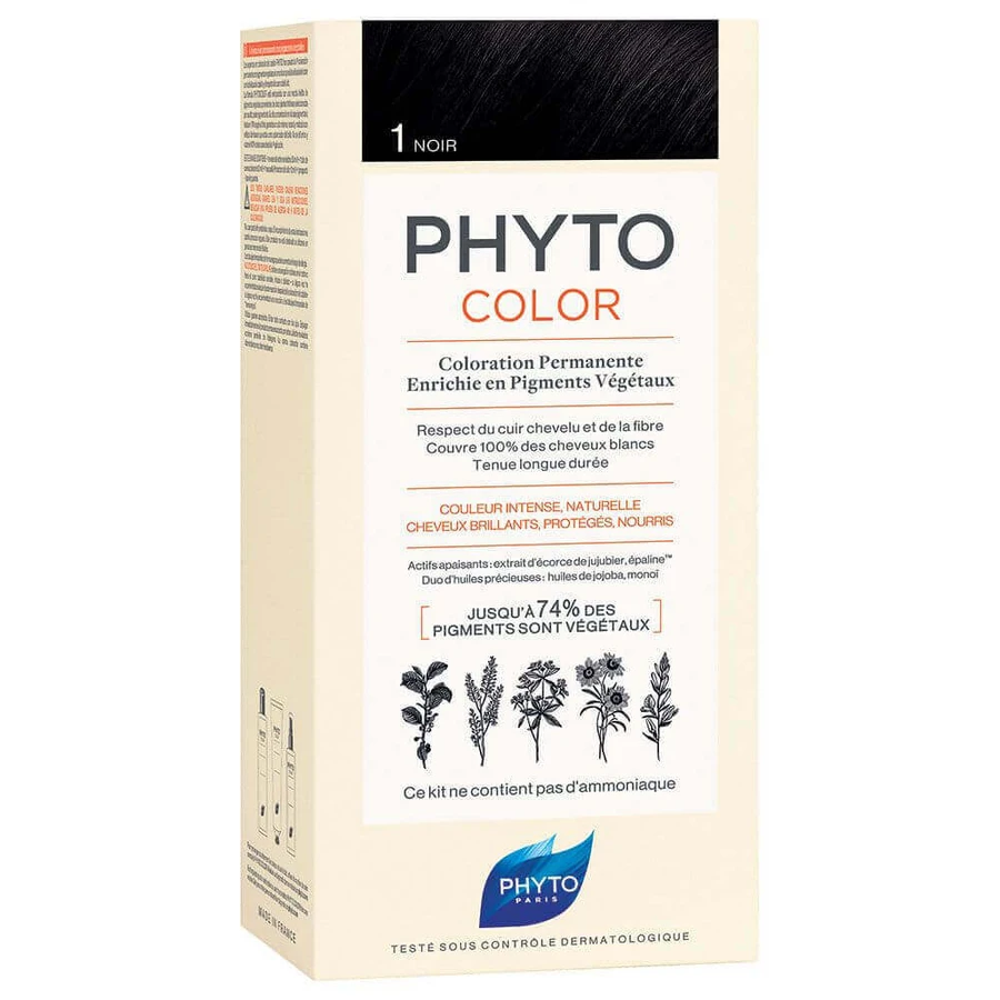 Фарба Фітоколор, колір 1 чорний, Phyto: ціни та характеристики