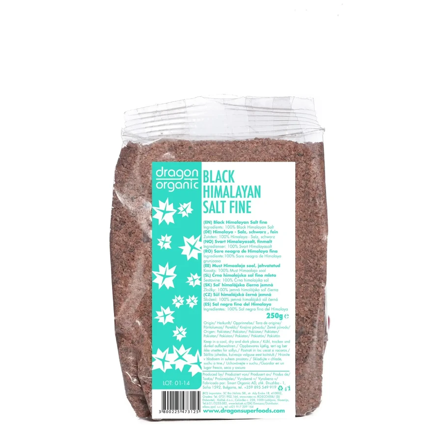 Eco Fine Himalayan Black Himalayan Salt, 250 г, Dragon Superfoods: цены и характеристики