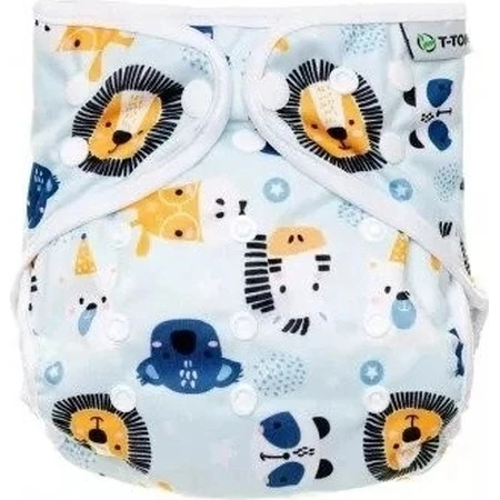 T-TOMI Nappy Nappy AIO - Пеленальний набір Patent Animals 1×2 шт, підгузники-трусики: ціни та характеристики