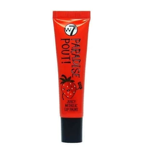 Помада з ефектом металік, W7, Paradise Pout Juicy, чуттєва полуниця, 13 мл