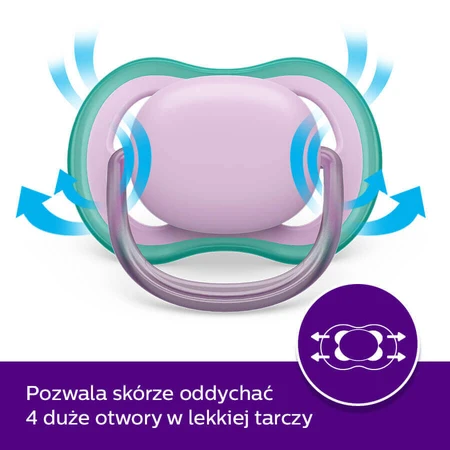 Avent Ultra Air, пустушка, силіконова, симетрична, унісекс, SCF085/34, 6-18 місяців, 2 шт.: ціни та характеристики
