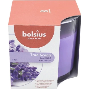 Bolsius Aromatic 2.0 Скло 95x95мм Лаванда, ароматична свічка 1×1 шт, ароматична свічка