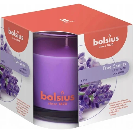 Bolsius Aromatic 2.0 Glass 95x95mm Lavender, ароматическая свеча 1×1 шт, ароматическая свеча: цены и характеристики