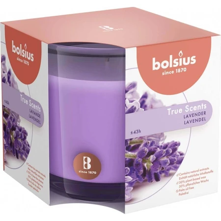Bolsius Aromatic 2.0 Glass 95x95mm Lavender, ароматическая свеча 1×1 шт, ароматическая свеча: цены и характеристики