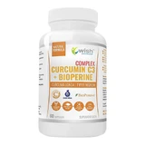 Wish Curcumin C3 + Bioperine Complex, куркумін та піперин, 60 капсул