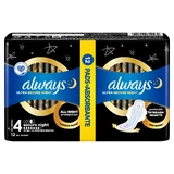 Always Ultra, гигиенические полотенца с крылышками, Secure Night, 12 шт.