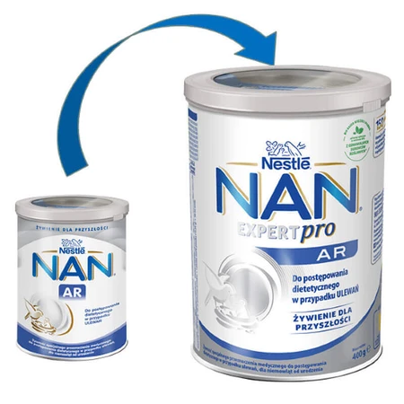 Nestle NAN Expertpro AR, для немовлят, схильних до водного голодування з народження, 400 г УПАКОВКА ДЕФЕКТУЄТЬСЯ: ціни та характеристики