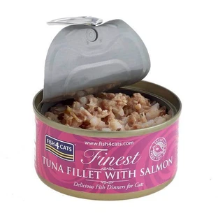 Fish4Cats Консервы для кошек Finest тунец с лососем 70 г