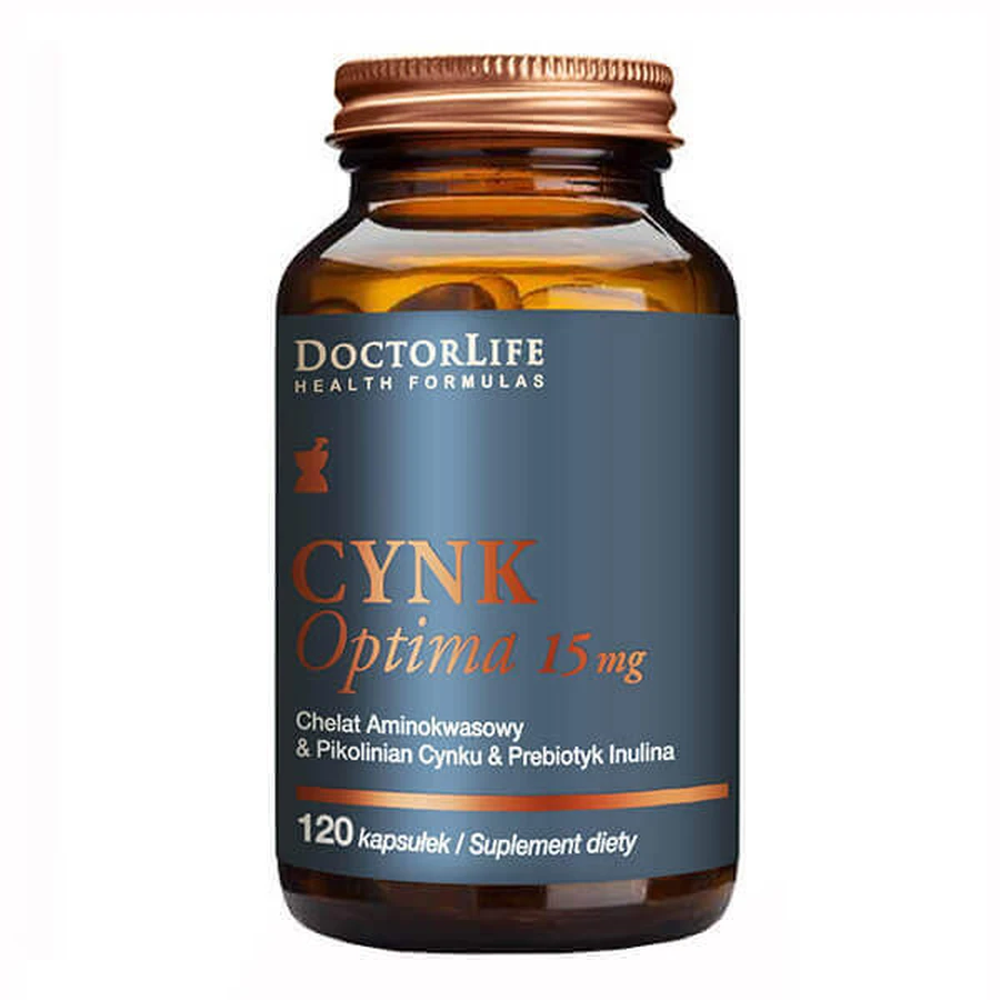 Doctor Life Цинк Оптима 15 мг, 120 капсул: ціни та характеристики
