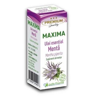Эфирное масло мяты перечной Maxima, 10 мл, Justin Pharma