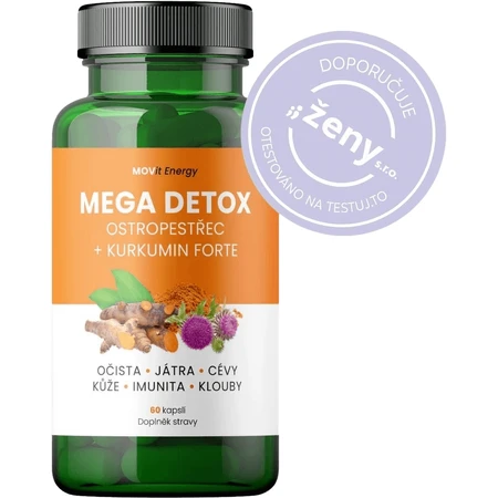 MOVit Energy Mega Detox Розторопша + Куркумін FORTE 60 капсул: ціни та характеристики