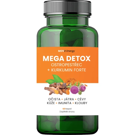 MOVit Energy Mega Detox Розторопша + Куркумін FORTE 60 капсул: ціни та характеристики