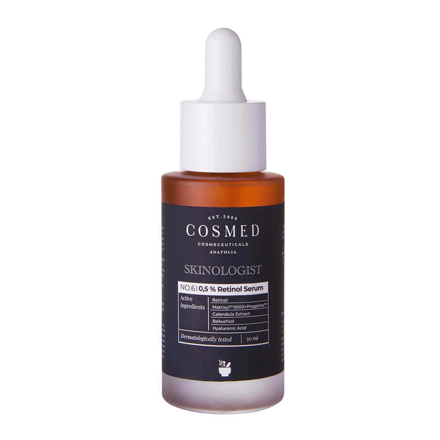 Cosmed Skinologist, сыворотка с ретинолом 0,5%, бакухиолом, гиалуроновой кислотой и пептидами, 30 мл: цены и характеристики