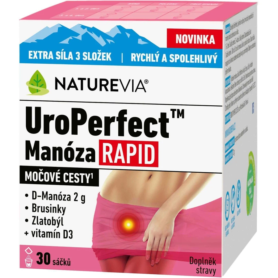 NatureVia UroPerfect Mannose RAPID 30 пакетиків: ціни та характеристики