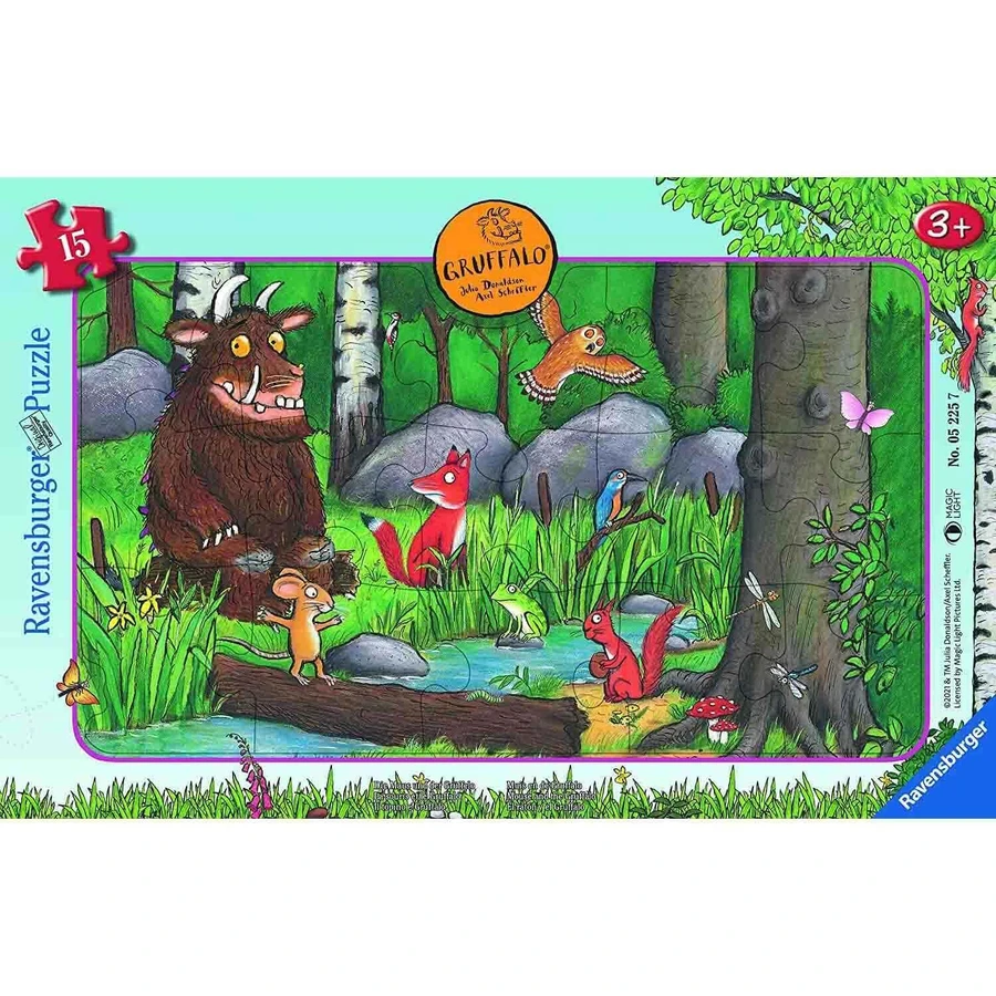 Рамковий лобзик Gruffalo, +3 роки, 15 штук, Ravensburger: ціни та характеристики