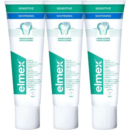 Elmex Sensitive Whitening Toothpaste 3 x 75 мл: цены и характеристики