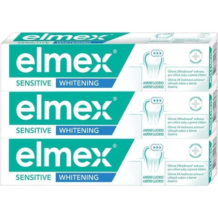 Elmex Sensitive Whitening Toothpaste 3 x 75 мл: цены и характеристики