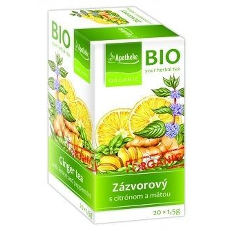 Apotheke Bio Selection Імбирний чай з лимоном та м'ятою 20 х 1,5 г: ціни та характеристики