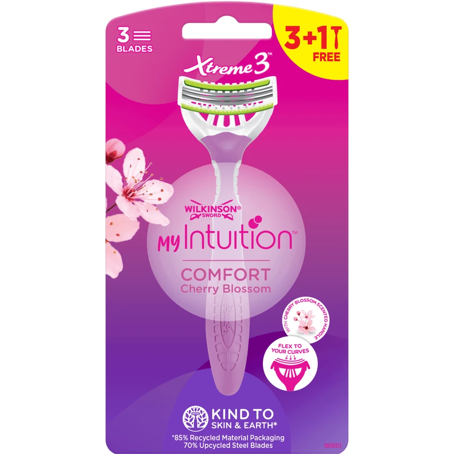Одноразова бритва Wilkinson Sword MY Intuition Comfort Cherry Blossom 4 шт.: ціни та характеристики
