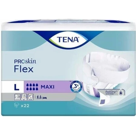 TENA Flex Maxi L 1×22 шт, трусы от недержания с быстросъемным поясом: цены и характеристики