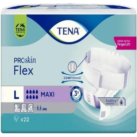 TENA Flex Maxi L 1×22 шт, трусы от недержания с быстросъемным поясом: цены и характеристики
