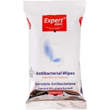 Чутливі антибактеріальні вологі серветки, 15 штук, Expert Wipes