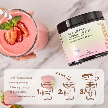 Reme Collagen Pikna Formula, клубнично-грушевый вкус инжира, 150 г: цены и характеристики