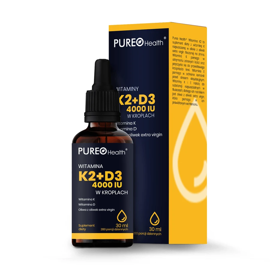 Pureo Health Витамины K2+D3 4000 МЕ капли, 30 мл: цены и характеристики