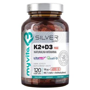 MyVita Silver Vitamin K2+D3 Forte 120 капсул