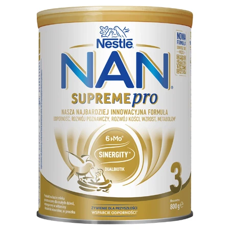Nestle NAN Supremepro 3 HMO, молочна суміш для дітей старше 1 року, 4 х 800 г: ціни та характеристики