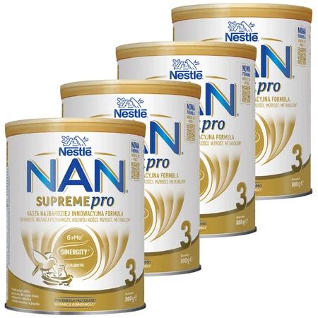 Nestle NAN Supremepro 3 HMO, молочна суміш для дітей старше 1 року, 4 х 800 г: ціни та характеристики