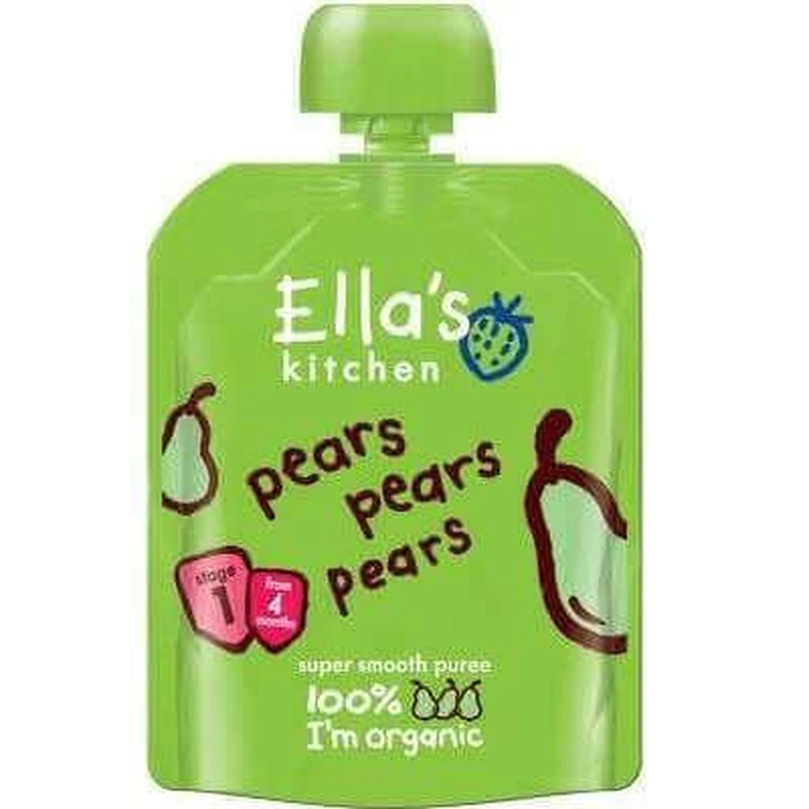 Органическое гороховое пюре, +4 месяца, 70 г, Ella's Kitchen: цены и характеристики