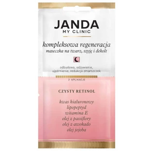 Janda My Clinic Колагенові нитки, маска для обличчя, шиї та декольте, Чистий ретинол, 8 мл