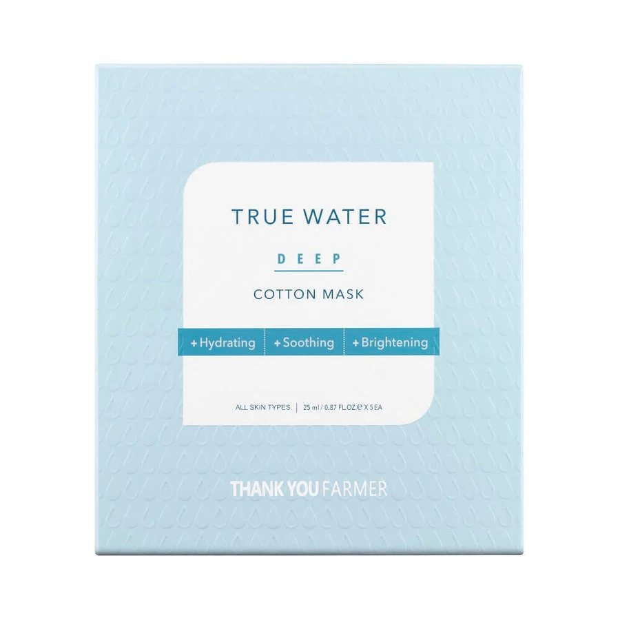 Увлажняющая маска True Water Deep Cotton, 25 мл, Thank You Farmer: цены и характеристики