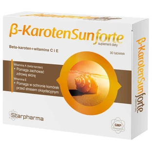 Бета-каротин Sun Forte, 30 таблеток