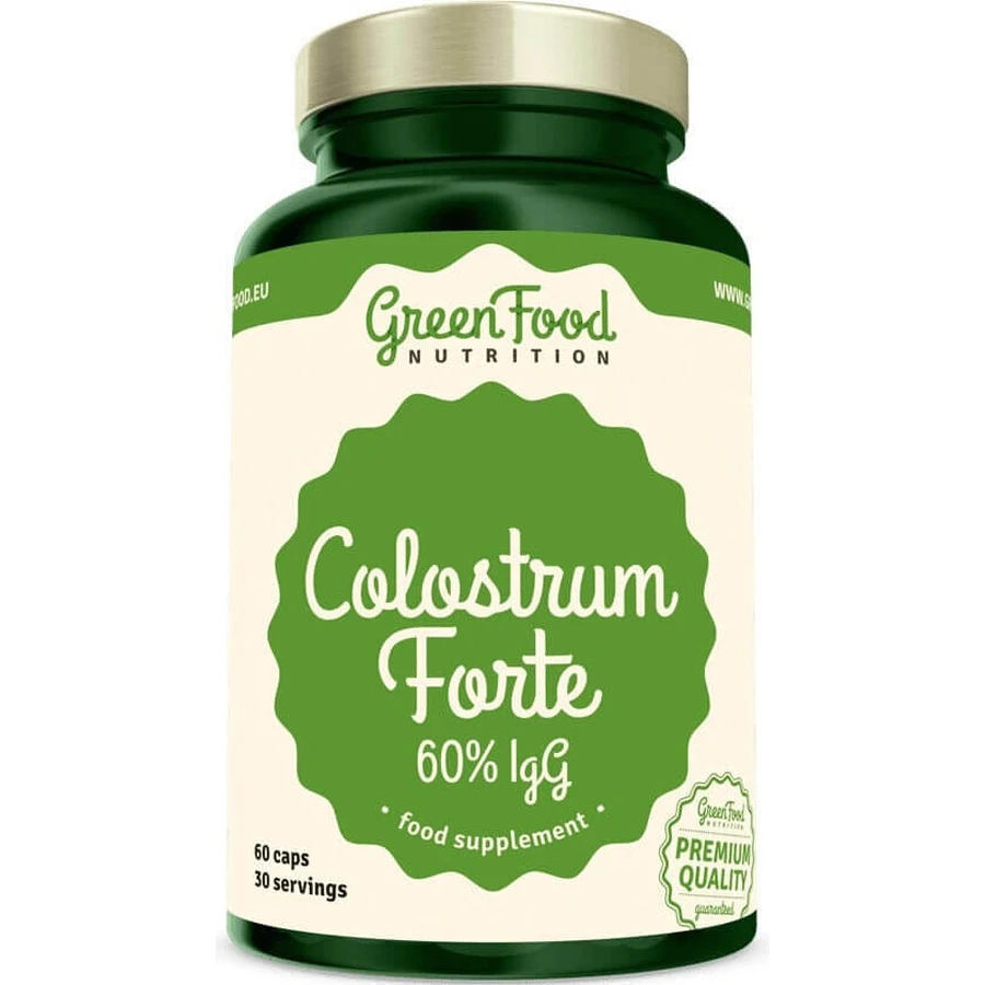 GreenFood Nutrition Молозиво Форте 60% IgG 60cps 1×60 cps: ціни та характеристики