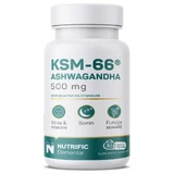 Ашвагандха КСМ, 500 мг, 30 вегетаріанських капсул, Nutrific