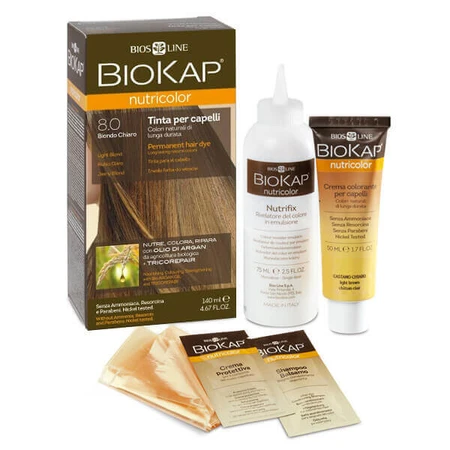 Biokap Nutricolor, краска для волос, 8.0 светлый блондин, 140 мл: цены и характеристики