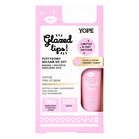 Yope Creamy Glazed lips, пептидный бальзам для губ, кремовая конфета, 9 мл: цены и характеристики