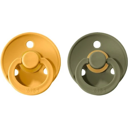 BIBS Colour Natural Cocoa Soothers - , возраст 1, Honey Bee/Olive 2 шт.: цены и характеристики