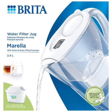 Brita Marella, кувшин 2,4 л, белый + фильтр Maxtra Pro Pure Performance, 1 шт.: цены и характеристики