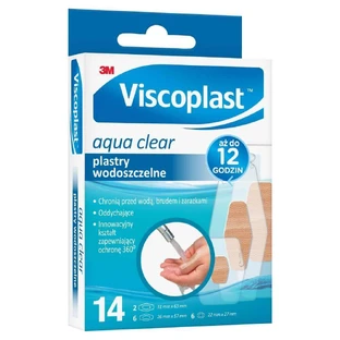 Viscoplast Aqua Clear, водостійкі пластирі, 14 шт.
