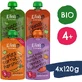 Ella's Kitchen BIO Микс фруктовых и овощных закусок 4 x 120 г