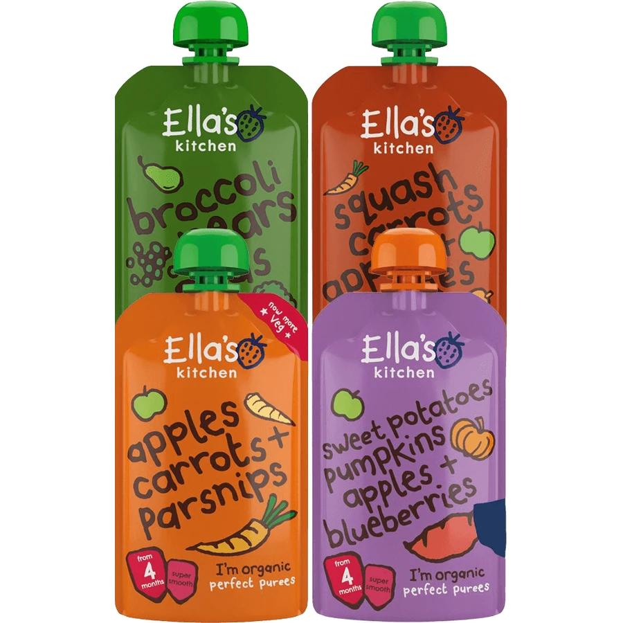 Ella's Kitchen BIO Микс фруктовых и овощных закусок 4 x 120 г: цены и характеристики