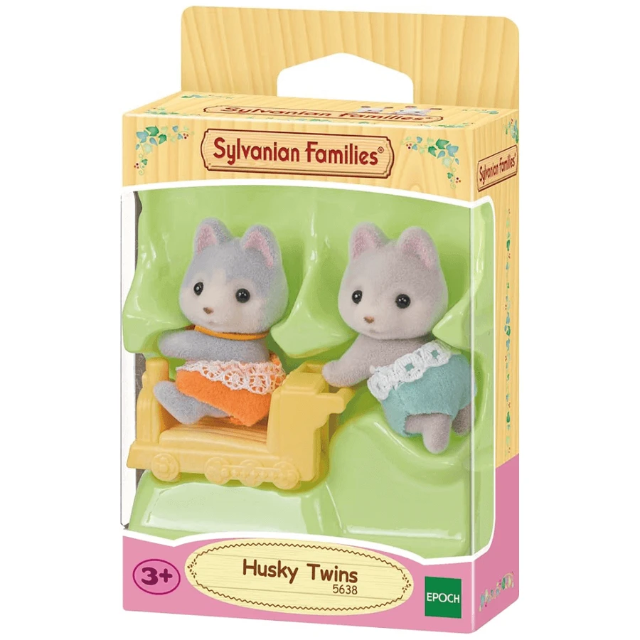 Набор из 2 фигурок Близнецы Хаски Хаски Щенки Sylvanian Families, +3 года, Эпоха: цены и характеристики