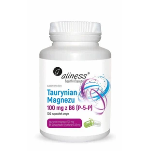 Таурат магния 100 мг с B6 (P-5-P) - 5 мг 100 капсул Aliness