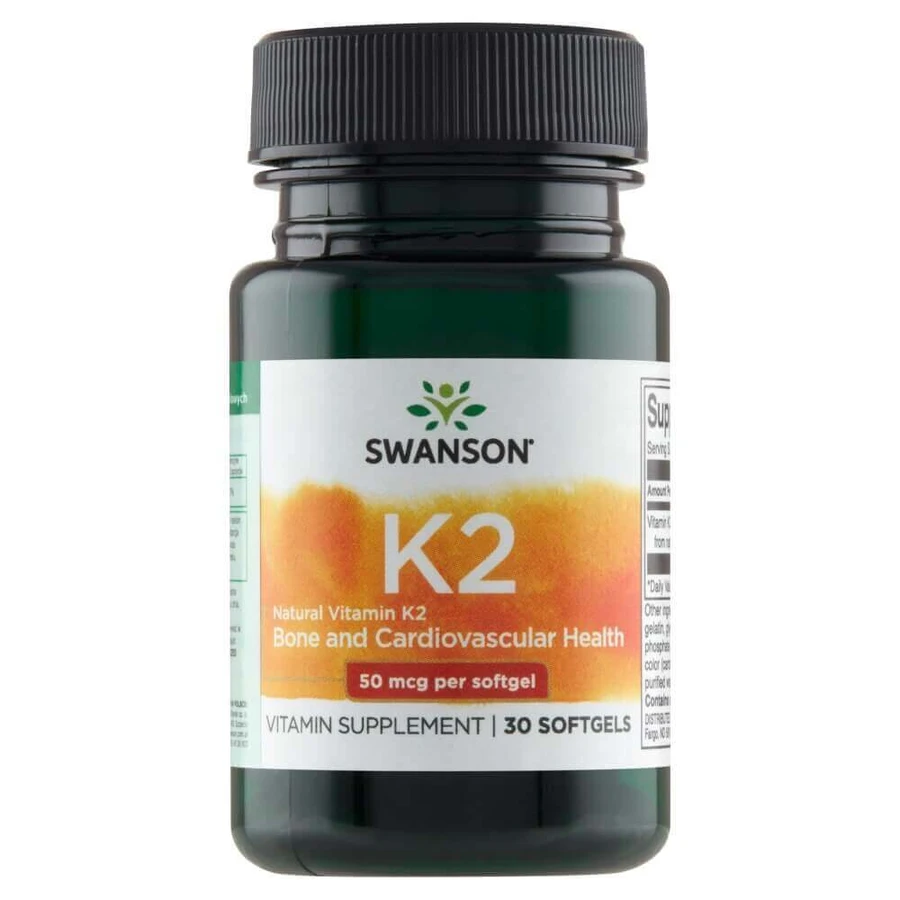 Вітамін К-2 Swanson K-2 50 мкг, капсули, 30 шт.: ціни та характеристики