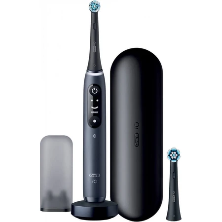 Набір Oral B EK iO Series 7 Black + тримач для зубної щітки + футляр для подорожей 1×1, електрична зубна щітка з тримачем та футляром: ціни та характеристики